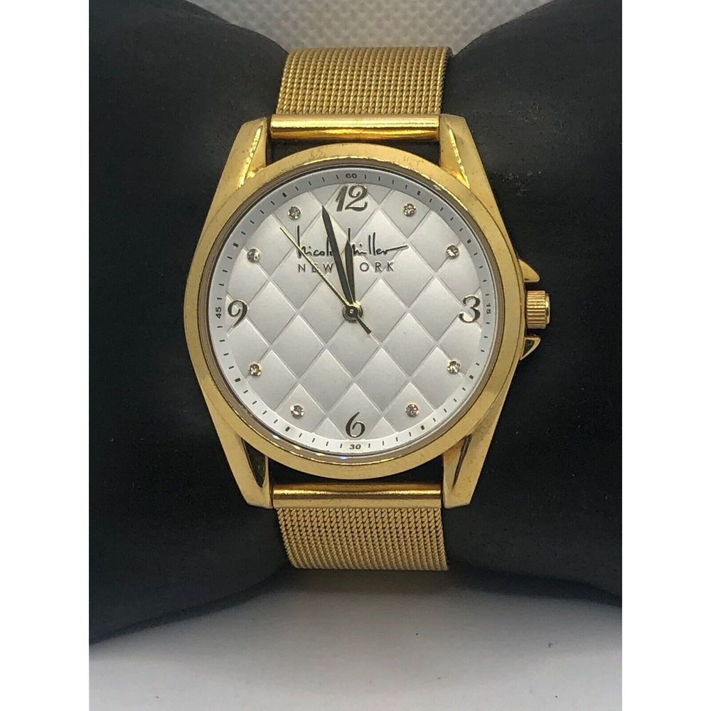 Nicole Miller NY50248003 Unisex Stainless Steel Analog Dial Quartz Watch OP294